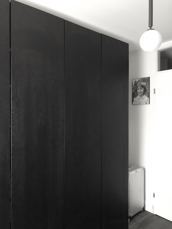 Minimal IKEA Pax cabinet hack with KOAK Design at the home of vosgesparis