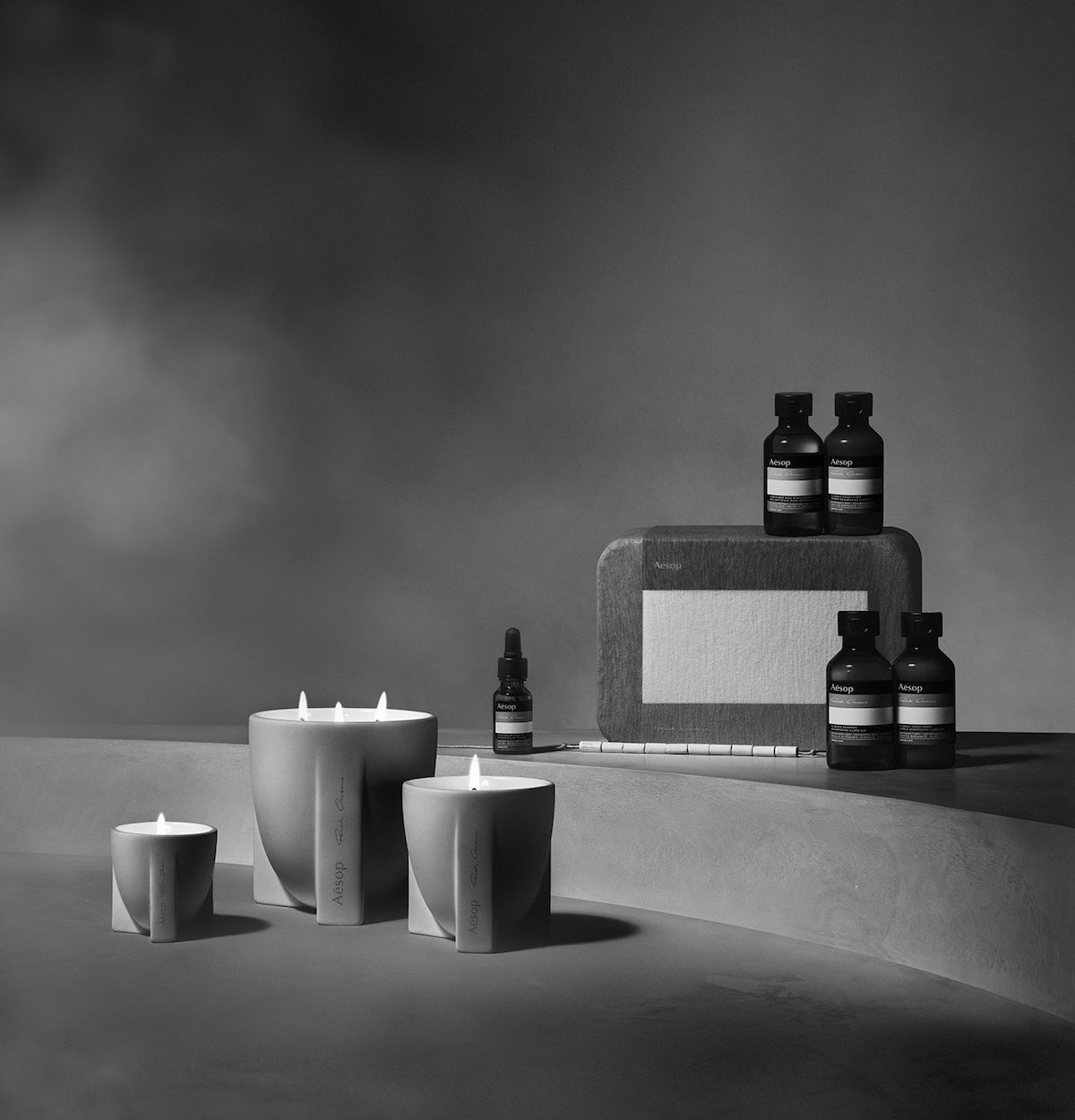 Aesop & Rick Owens | Stoic candle and travel kit