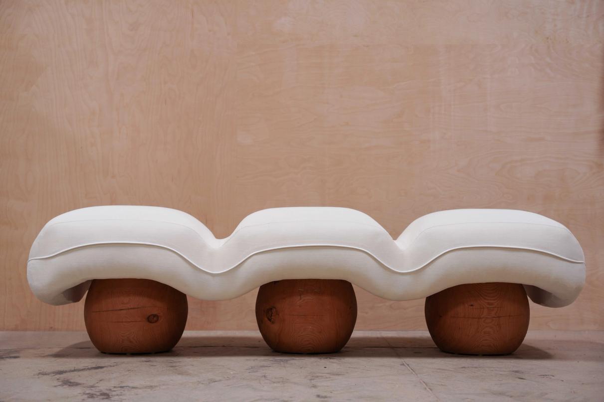 Wiggle Bench by Studio Sam Klemick