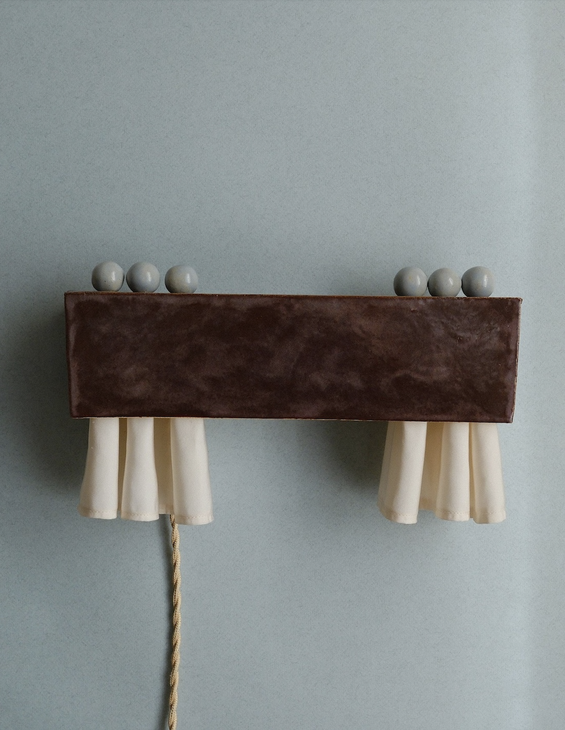 Ceramic Curtain Sconce-by Liyang Zhan