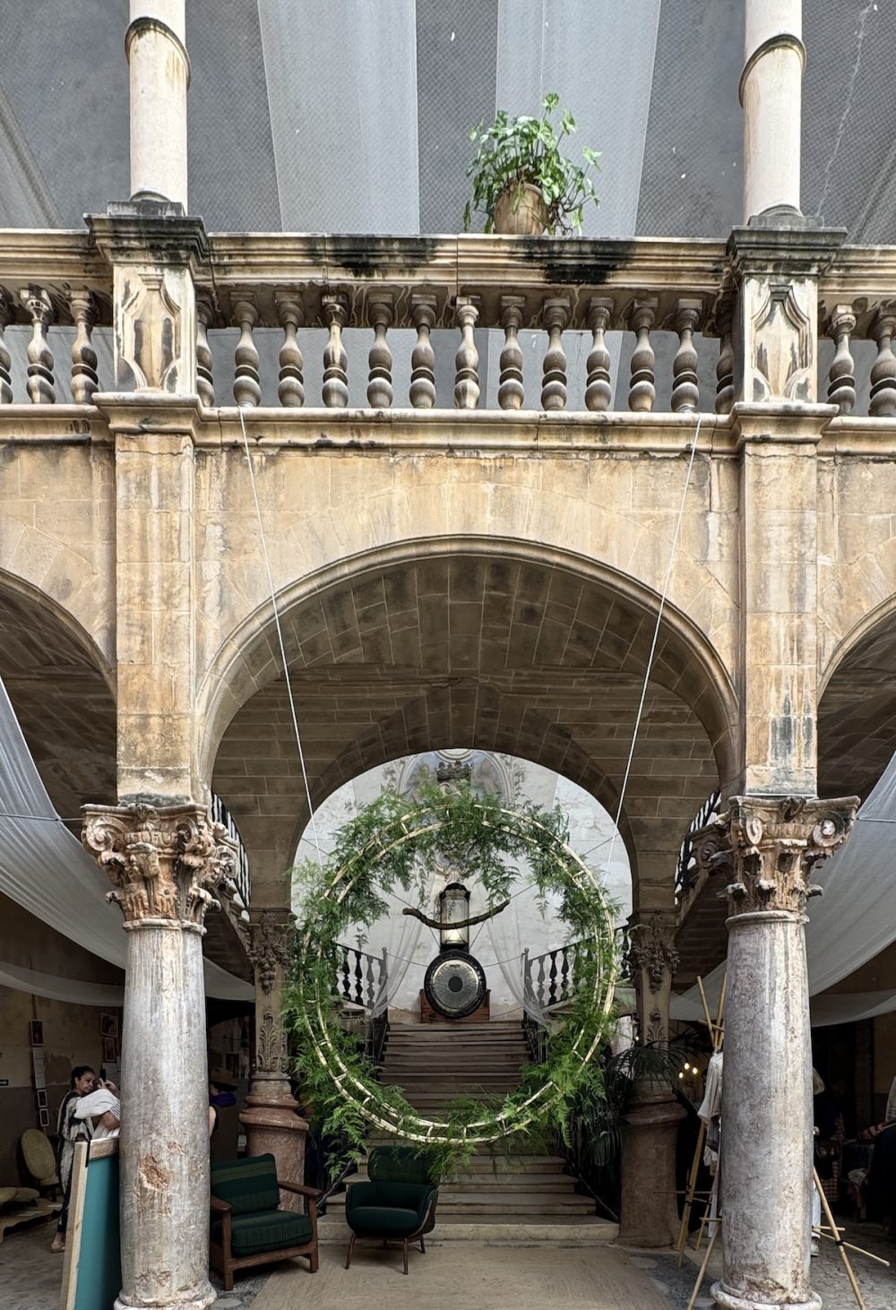 Can Vivot palacio during during Xtant Festival in Mallorca